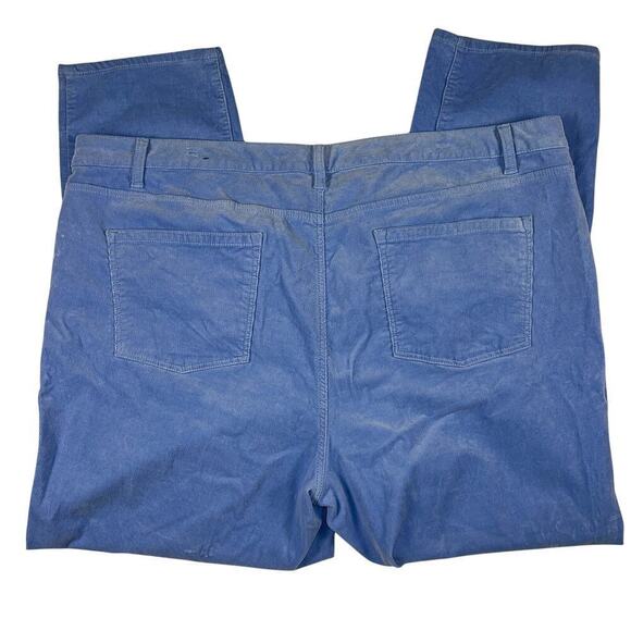 Talbots Sky blue High Rise Straight Leg Corduroy Pants Size 22W - Picture 6 of 10